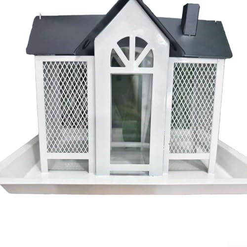 Mangeoire oiseaux fer robuste anti intempéries grande capacité