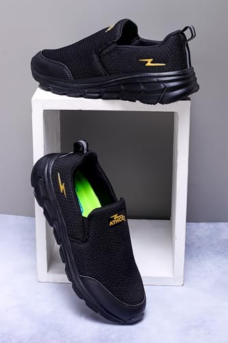 Image of ATHCO Mens Oxyflo Walking Shoes for Man, Lightweight Breathable Comfort Slip-On Casual Shoes for Man with Memory Foam Insole, Lightweight, Comfort Walking Shoe for Men for All-Day Comfort