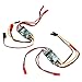 RC Brushed ESC, 2pcs 6V-14V Two Way Bidirectional Brushed ESC 2S-3S Lipo RC Brushed Motor Speed Controller for RC Model Car Boat 130 180