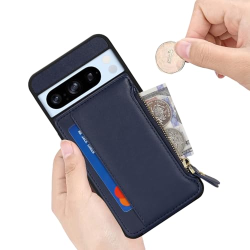 Image of Cavor for Google Pixel 8 Pro Case Wallet with Card Holder, Blue