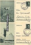  8 [acht] verschiedene Festpostkarten mit eingedruckter Führermarke zum Reichsparteitag 1937.
