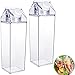 Scatola Latte In Plastica 500 ml Bottiglia Per Il Latte Quadrata Cartone Del Latte Portatile Cartone Del Latte Riutilizzabile 2 Pezzi Per Il Campeggio All'Aperto Della Scuola Domestica 36 x 44 x 45 cm