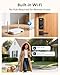 Philips Built-in WiFi Smart Lock, Keyless Entry Door Lock with App, Touchscreen, Indicator Light, Fingerprint Door Lock — Compatible with Alexa & Google, Splash-Proof Design, Includes 8 Batteries