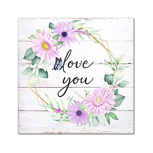Tableau en bois Love You pour créer une atmosphère chaleureuse en famille