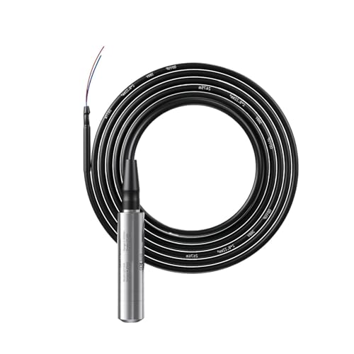 KACOME Level Transmitter DC24V DC12V DC5V Level Sensor 4-20mA 0-10V 0-5V Level Sensor 100M 110M 120M for Deep Wells(85m Range 85m Cable,0.5-4.5V)