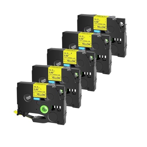 5/10PK �M���k�`���[�u�e�[�v Brother Hse-231 6/9/12/18/24 �~�����[�g���e�[�v Ptouch �v�����^�p(18mm)