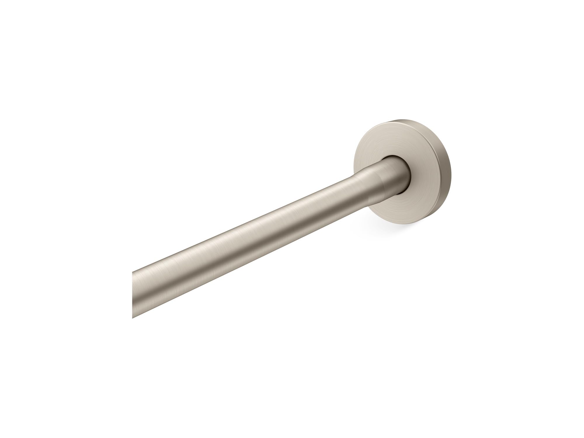 Kohler K9351-BN Expanse 60" - 72" Adjustable Curved Shower Rod with Contemporary Design Vibrant Brushed Nickel