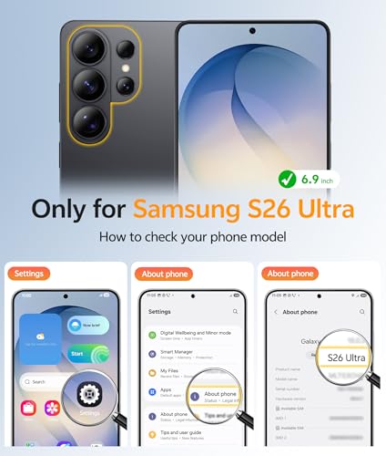 Image of FNTCASE for Samsung Galaxy S26-Ultra Case: [Fit for Magsafe] [Full Camera Protection] Translucent Matte Cases with [Screen Protector] Military Grade Shockproof Protective Phone Cover - Blue