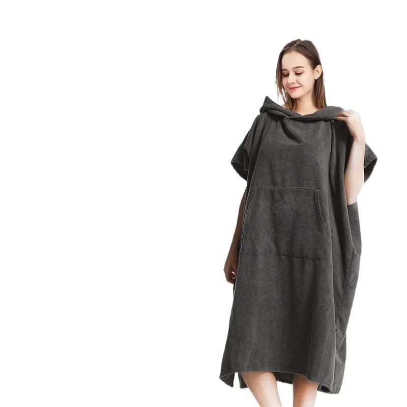 Asciugamano asciugamano da bagno extra large spesso con cappuccio asciugamano da spiaggia accappatoio ad asciugatura rapida in microfibra asciugamano poncho da surf per uomini e donne (colore: C,