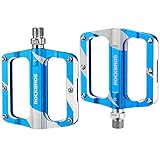 ROCKBROS Fahrrad Pedale Mountainbike Rennrad Fahrradpedale Alu rutschfest Sealed Bearing MTB Pedale 9/16 Zoll 3 Farbe