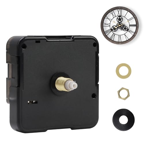 Toaluea Mecanisme Horloge Murale, 16mm Mecanisme Horloge Pile Silencieux Quartz, Mouvement d’Horlogerie sans Tic-Tac pour Réparation et Remplacement d’Horloge DIY Horloges Murales