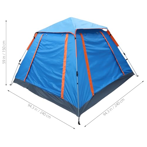 Carpa plegable para camping exterior azul para 2 personas miniatura 2