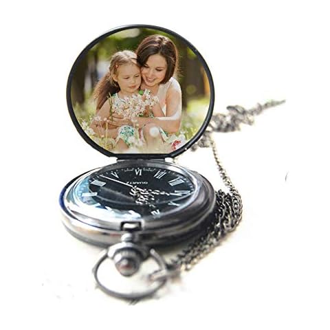 Handmade Pocket Watch with Custom Photo Personalized Watches with Picture Custom Photo Watches for Unisex Birthday Gift for Men/Women Cover