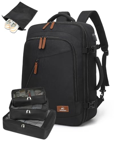 El Mejor Listado de Maleta viajera de esta semana. 41 NOMARA Mochila de Viaje 10 kg Avion, Mochilas Viaje de 50L Grande Impermeable para Mujeres y Hombres, Puerto USB Integrado, 4 Cubos Embalaje, Maleta Mano Funcional, Regalo para...