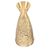 Centres de table en laiton : le matériau en laiton du vase le rend facile à nettoyer et à entretenir, sa base robuste est stable et aide à prévenir les déversements, vase à fleurs en laiton