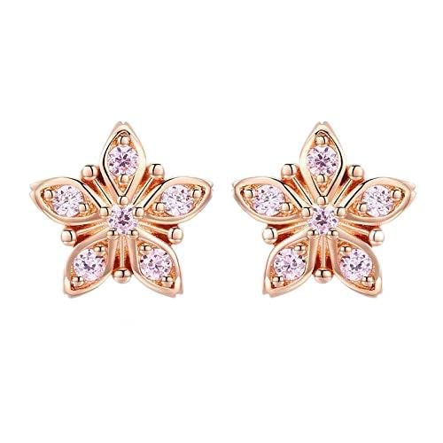 Boucles d'oreilles rose cerise pour mariage et soirées d'été élégantes