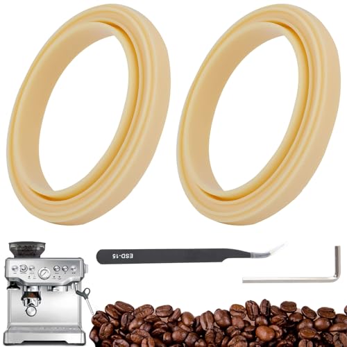 2 anillos de vapor de silicona sin BPA con pinzas para Sage The Barista Express BES875UK SES875BKS SES875 SES875BTR2GUK1 Breville Espresso 878/870/860/840/810/500/450 Sage