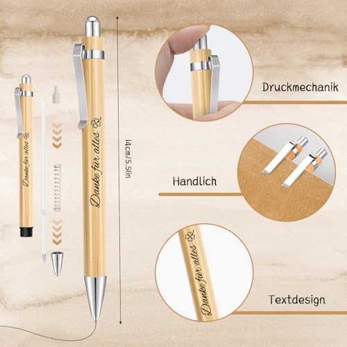 Epaing Dankeschön Geschenke Klein, Notizbuch Klein mit Kugelschreiber und Schlüsselanhänger, Danke für Alles, Abschiedsgeschenk Kollegen, Danke Geschenk Kollegin Erzieherin Lehrer Freunde