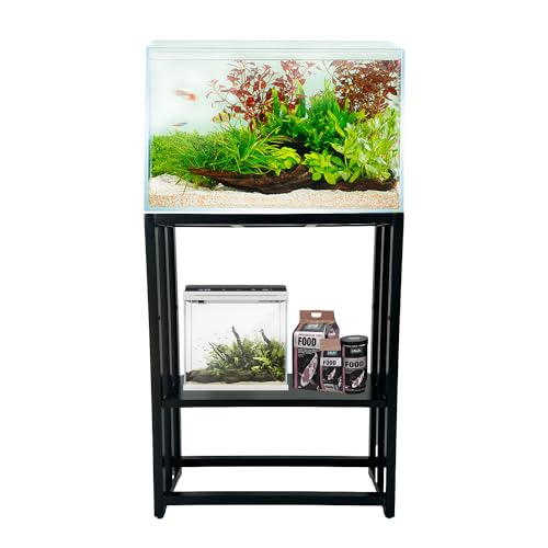 20 Gallon Fish Tank Stand, Heavy Duty Metal Aquarium Stands, Reptile Tank, Turtle Tank, Breeder Tank Stand, Fish Tank and Stand Combo Set, 24.8″ x 13″ x 30.1″, 660LBS Capacity