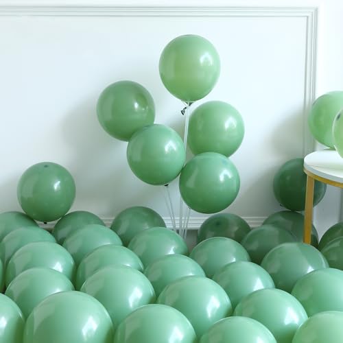 Image of Hole in One Balloon Garland Arch 125Pcs Golf Party Decorations Sage Green Dusty Blue Balloons with Golf Club Foil Balloon for Golf-Themed Party Decorations Baby Shower Supplies