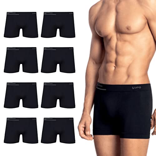 Kit 8 Cuecas Boxer Lupo Microfibra Box Sem Costura Adulto Masculino 436
