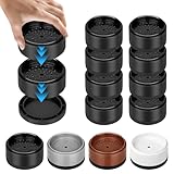 Hnndlra 1' Heavy Duty Furniture Risers Set of 8, Round Stackable Bed Raisers Blocks with Non Slip TPU Base, Adjustable Furniture Support Pads for Sofa, Desk, Chair, Table, Couch, Cabinet