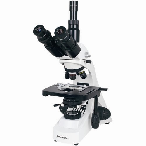 Ken-A-Vision T-29046 Research Microscope, 10× Eyepiece, Trinocular Head and Infinity Plan Objectives
