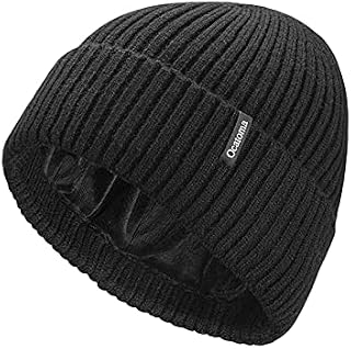 Ocatoma Beanie for Men Women Warm Winter Knit Cuffed Beanie Soft Warm Ski Hat Unisex Gifts for Men Women
