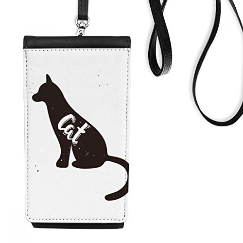 Smartphone sac à main suspendu noir et blanc porte-monnaie en faux cuir animal