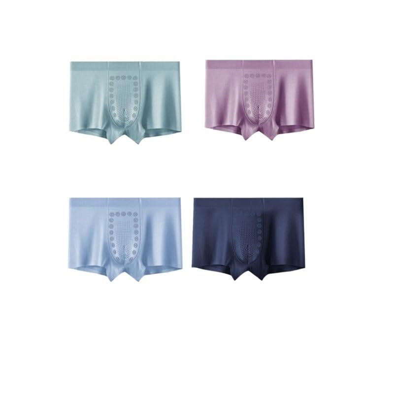 Modal Mens Underwear Mid Waist Negative Crotch Boxer Briefs