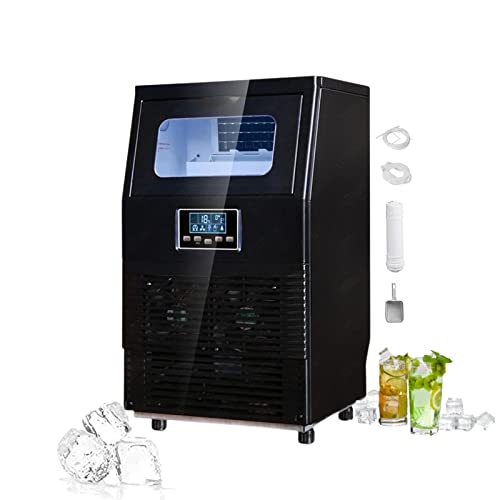 PanHuiWen Kommerzielle Eiswürfelmaschine 40 kg/24 Stunden Eismaschine Ice Cube Maker Tray mit LCD-Bedienfeld und…