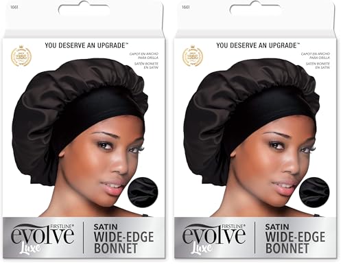 Evolve Evolve Satin Wide Edge Bonnet Black