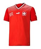 schweiz trikot 2019 offizielles Lizenzprodukt PUMA Schweiz Trikot Home Kinder WM 2022, Größe:164, Spielerflock (zzgl. 22.90EUR):0 ohne Flock