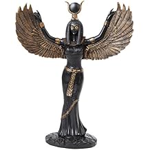 Pacific Giftware PTC 11.88 بوصة تمثال إيزيس المصري الأسطوري تمثال النهاية السوداء