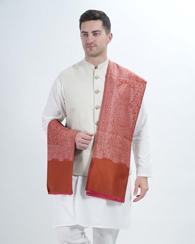 Image of Men's Kashmiri Wool Jamawar Shawl