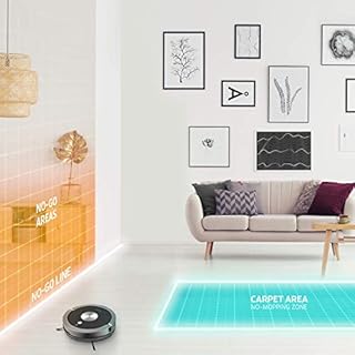 ZACO A9sPro Saugroboter mit Wischfunktion, App & Alexa, 7,6 cm flach, Staubsauger Roboter mit Raumkarte & Mapping, bis 2h Laufzeit, leiser Roboterstaubsauger für Teppich, Tierhaare & Parkett, schwarz…