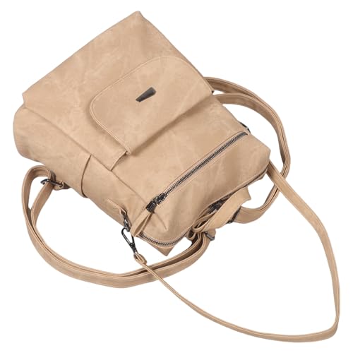Sac à dos femme kaki imperméable voyage travail et paquet bandoulière polyvalent