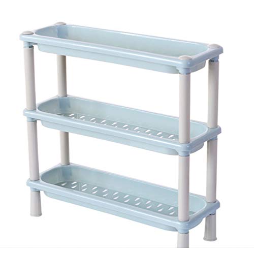 GCBTECH - Estantería de 3 estantes para Cocina o baño, Azul, Rechteck