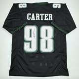 Autographed/Signed Jalen Carter Philadelphia Black Football Jersey Beckett BAS COA
