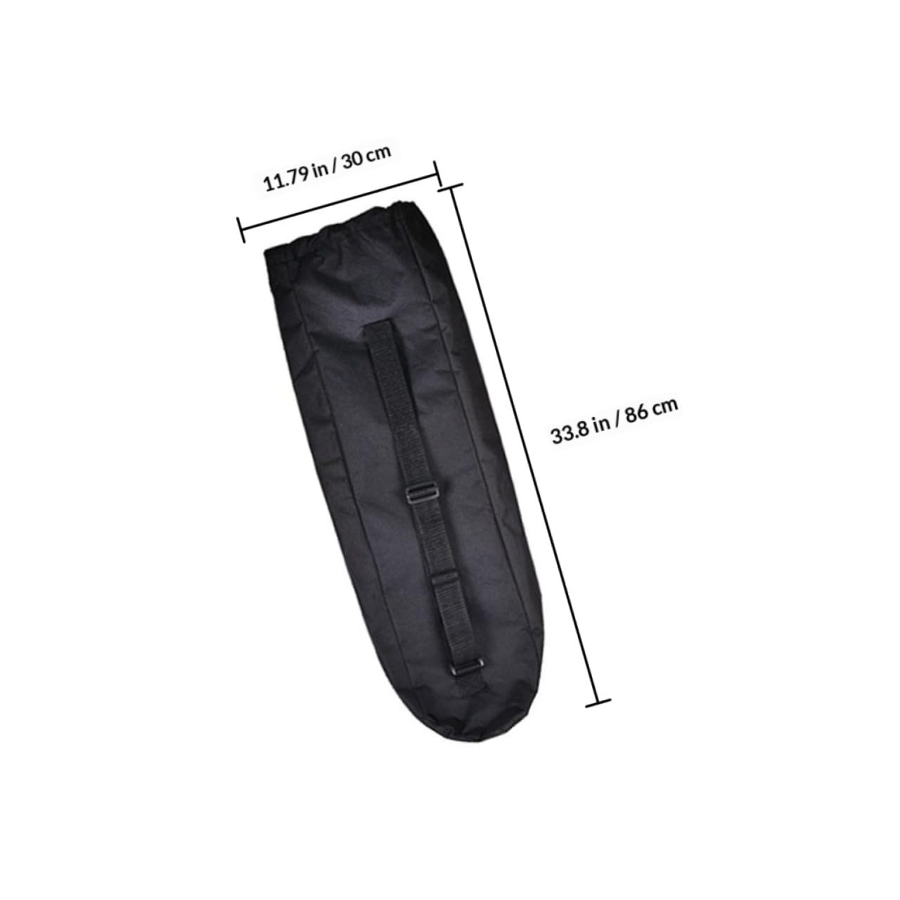 TOPBATHY Étui de Transport pour Skateboard en Tissu Oxford Noir, Bandoulière Réglable et Design Compact, pour Protéger et Porter Votre Planche de Drift