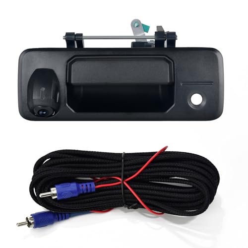 Image of Dasaita Tailgate Handle Reverse Camera, Fit for Toyota Tundra 2014-2020 Tacoma 2016-2020, Only Fit 1080P Navigation, Real AHD 1080P Rear View Camera Backup Camera with Wiring Harness, 170 Wide Angle
