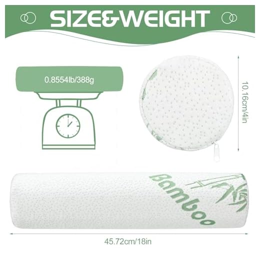 Bucherry Memory Foam Neck Roll Pillow