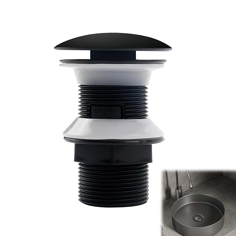 Bonde Lavabo Universelle Pop-Up, Bonde Clic Clac pour Éviers et Lavabos, Installation Facile,...