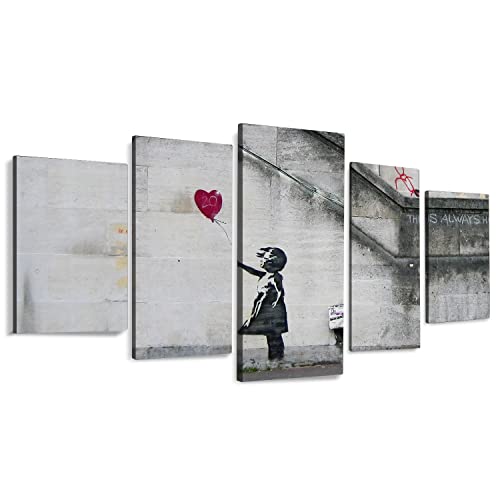 5枚 アートパネル Banksy ポスター バンクシー落書きアート 油絵 絵画 世界名画 複製画 アートパネル アートポスター フレーム 防湿 キャンバスア けやすい インテリア絵画