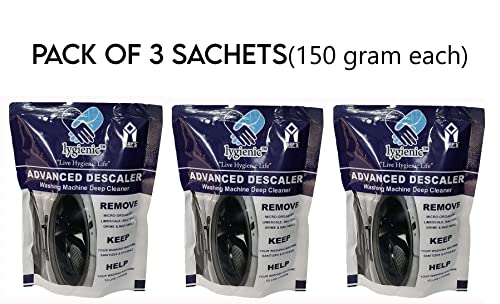 Image of LSRP'S Universal Fit Advanced Deep Cleaning Descaling Powder /Dishwasher Cleaner and Descaler Replacement for Samsung Bosch lg washing machine cleaner top load /front load tub drum cleaner - 450 gm
