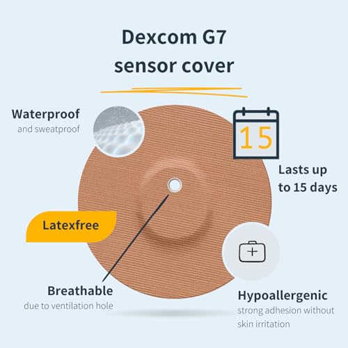 Patch Dexcom G7 imperméable protection capteur glycémie 65mm - 2