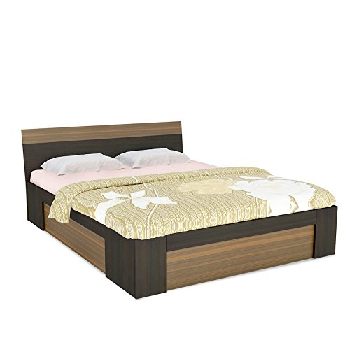 White Cedar Double Finish Queen Size Bed Amazon.in Home & Kitchen