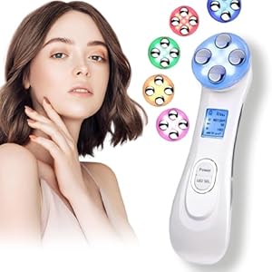 BENTENG Face Massager for Skin Care Electric,EMS Microcurrent Massagewith 6 Skincare Modes 45°C and 6 Color LED Light,for SkinTightening & Neck Lifting EMS Massage Face Toning Firming