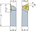 Sandvik Coromant RF123T023-20BM Steel CoroCut 3 Shank Tool for Parting and Grooving Holder, 0.591" Maximum Depth of Cut