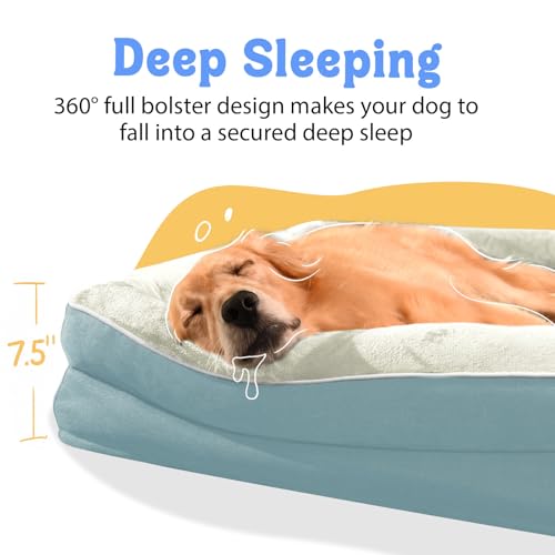 Image of Chez Paw Orthopedic Washable XXL Dog Bed for Extra Large Dogs